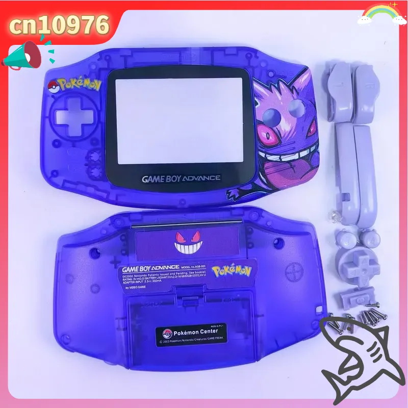 Retro Gaming Pokemon - เปลือกเปลี่ยนทดแทนสำหรับ Nintendo Game Boy Advance GBA