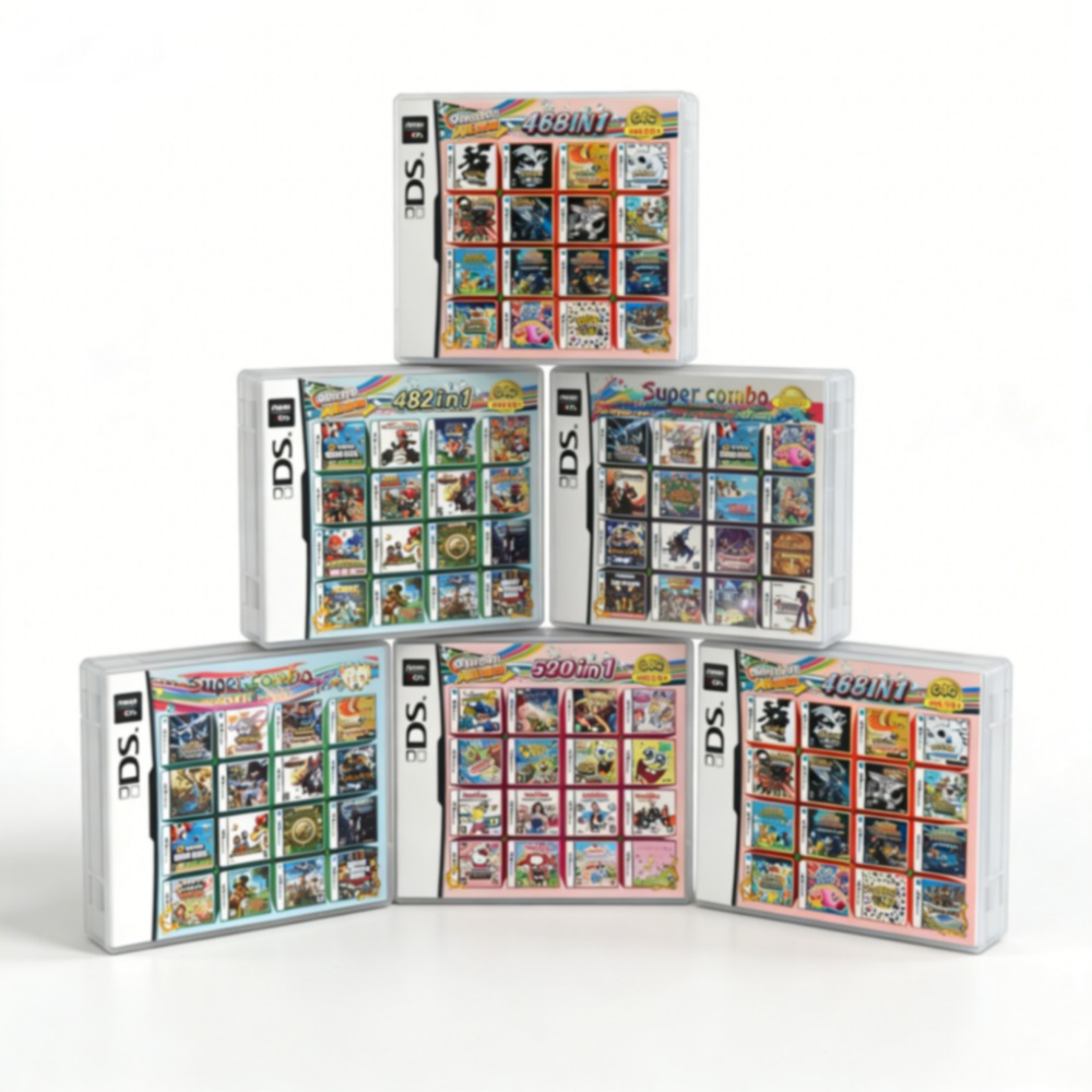 Retro Gaming Pokemon - • ตลับเกมหลายเกมธีมโปเกมอนสำหรับ DS/3DS/NDSL/2DS - ติดตั้งเกมคลาสสิคเรโทรไว้ล่วงหน้า อุปกรณ์เสริมสำหรับเล่นเกมพกพาแบบเสียบแล้วเล่นได้ทันที