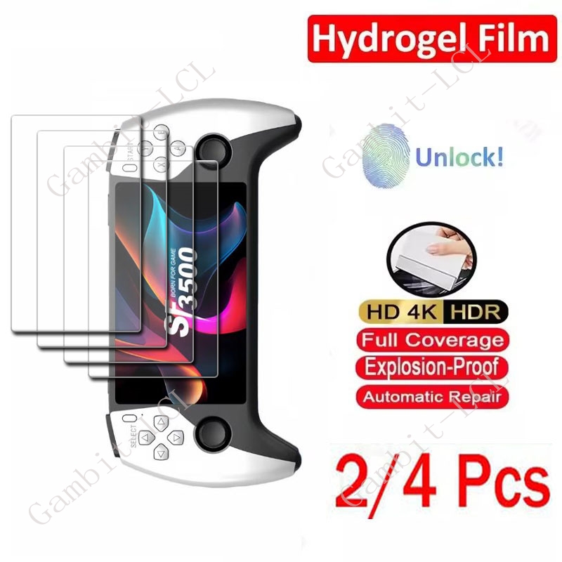 Retro Gaming Handheld Console - 2/4PCS HD ฟิล์มไฮโดรเจลไฮดรอลิกเต็มรูปแบบสำหรับ SF3500 5
