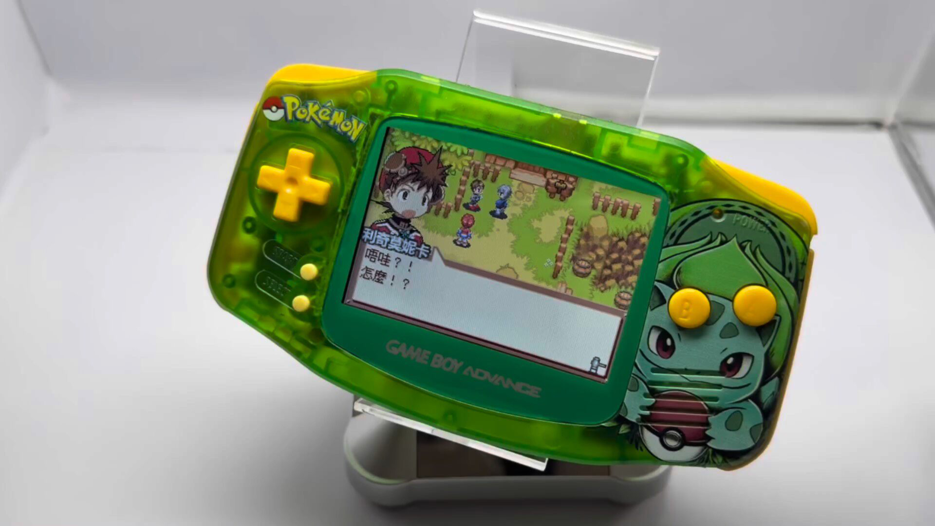 Retro Gaming Pokemon - เครื่องเล่นเกมพกพาโปเกมอน วีนัสอูร์ GBA, หน้าจอ HD 3.2