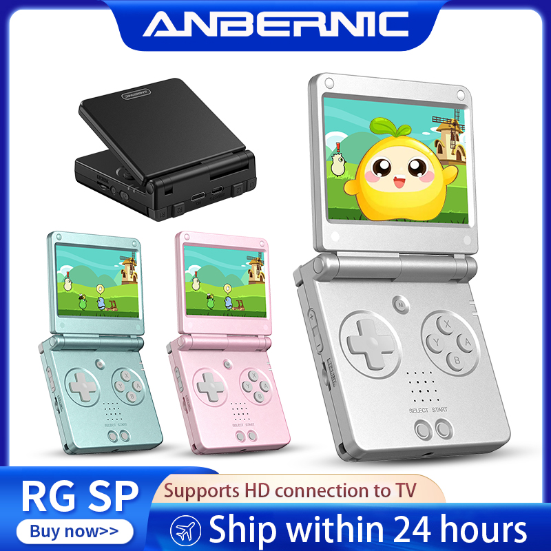 Retro Gaming Tv Box - เครื่องเล่นเกมพกพา Anbernic RGSP Flip Retro ระบบปฏิบัติการ