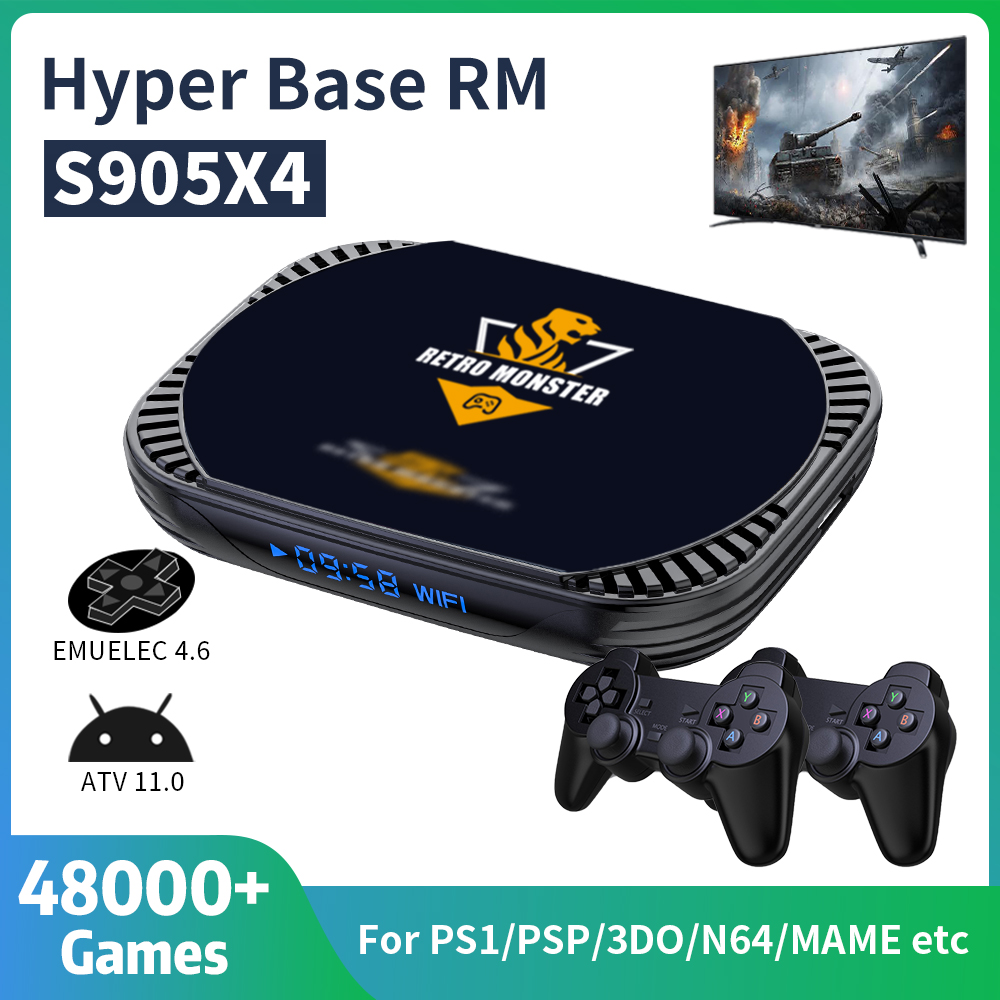 Retro Gaming Tv Box - คอนโซลวิดีโอเกมย้อนยุค 70 + Emulators สําหรับ PS1/PSP/N64/DC/SS/MAME
