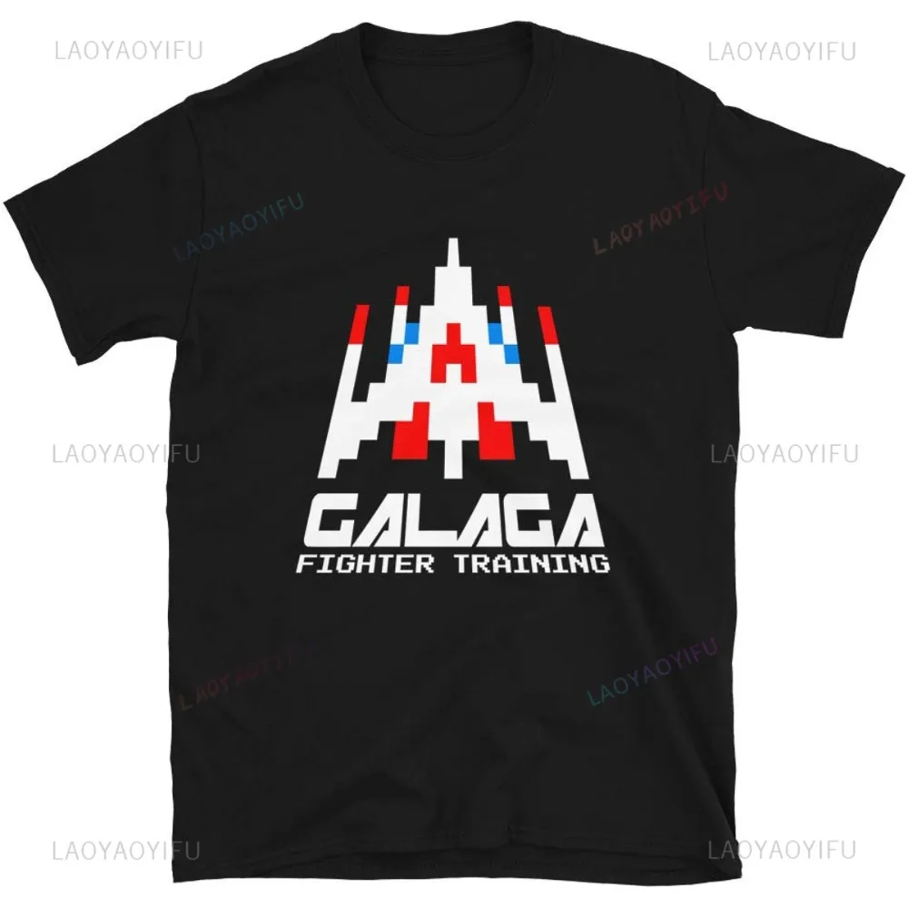 Retro Gaming T Shirt - เสื้อยืดผู้ชายย้อนยุคลำลองสไตล์ฮาราจูกุยุค80S 70S วินเทจ T-srhit Invader Space