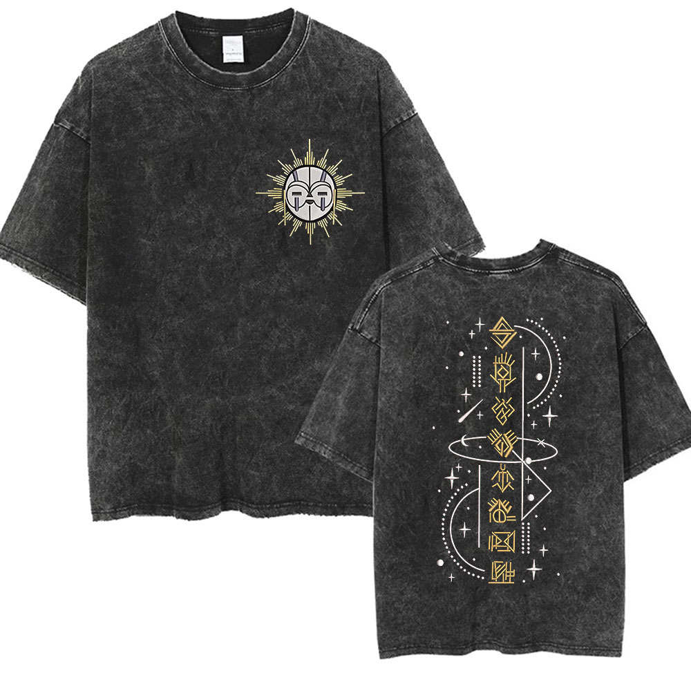 Retro Gaming T Shirt - เกมClair Obscur Expédition 33 Vintageล้างTเสื้อผู้ชายผู้หญิงสบายๆคุณภาพสูงผ้าฝ้ายขนาดใหญ่เสื้อยืดแฟนStreetwear