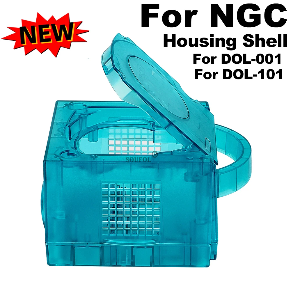 Retro Gaming Video - Ice Blue เปลี่ยนสําหรับ Gamecube Shell โปร่งใสเปลือกหอยสําหรับ