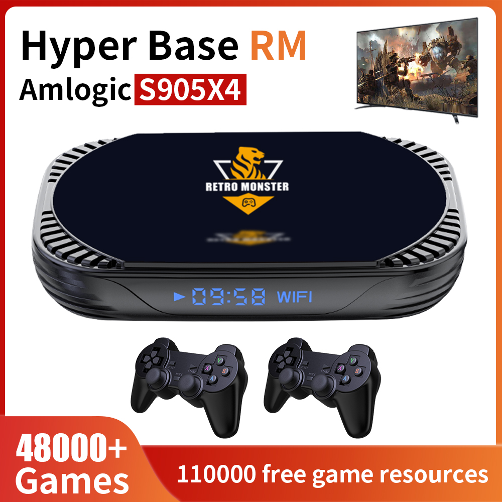 Retro Gaming Tv Box - เครื่องเล่นวิดีโอเกมย้อนยุค 4K รุ่น S905X4 Retro Monster