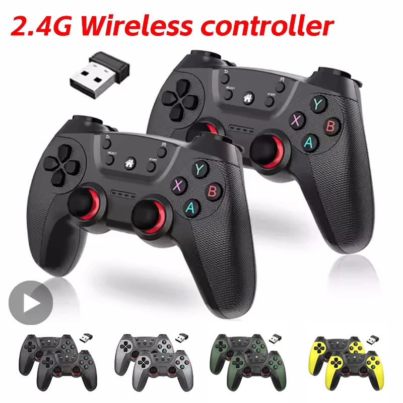Retro Gaming Tv Box - คอนโทรลเลอร์ไร้สายสำหรับโทรศัพท์มือถือ แอนดรอยด์ พีซี ทีวีบ็อกซ์ เกมแพด จอยสติ๊กสำหรับเล่นเกมบนมือถือ