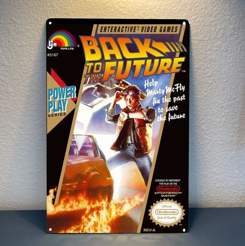 Retro Gaming Us - แบ็ค ทู เดอะ ฟิวเจอร์ เนส โปสเตอร์โลหะเกมย้อนยุค