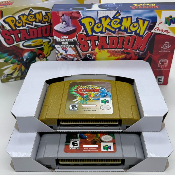 Retro Gaming Pokemon - ตลับเกม Pokemon Stadium 1 2 สำหรับเครื่องเล่นเกม