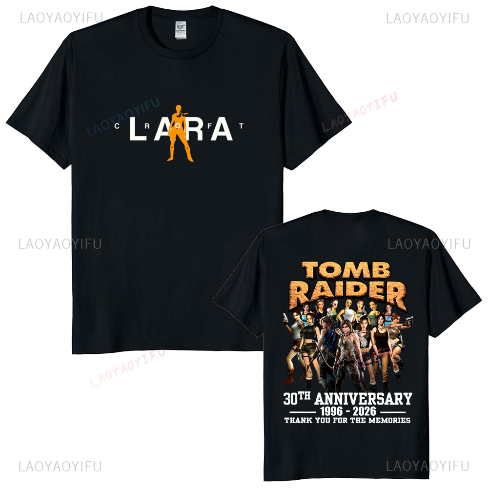 เสื้อยืดวินเทจทอมบ์ไรเดอร์ฉลอง - Retro Gaming T Shirt บทวิจารณ์และราคา