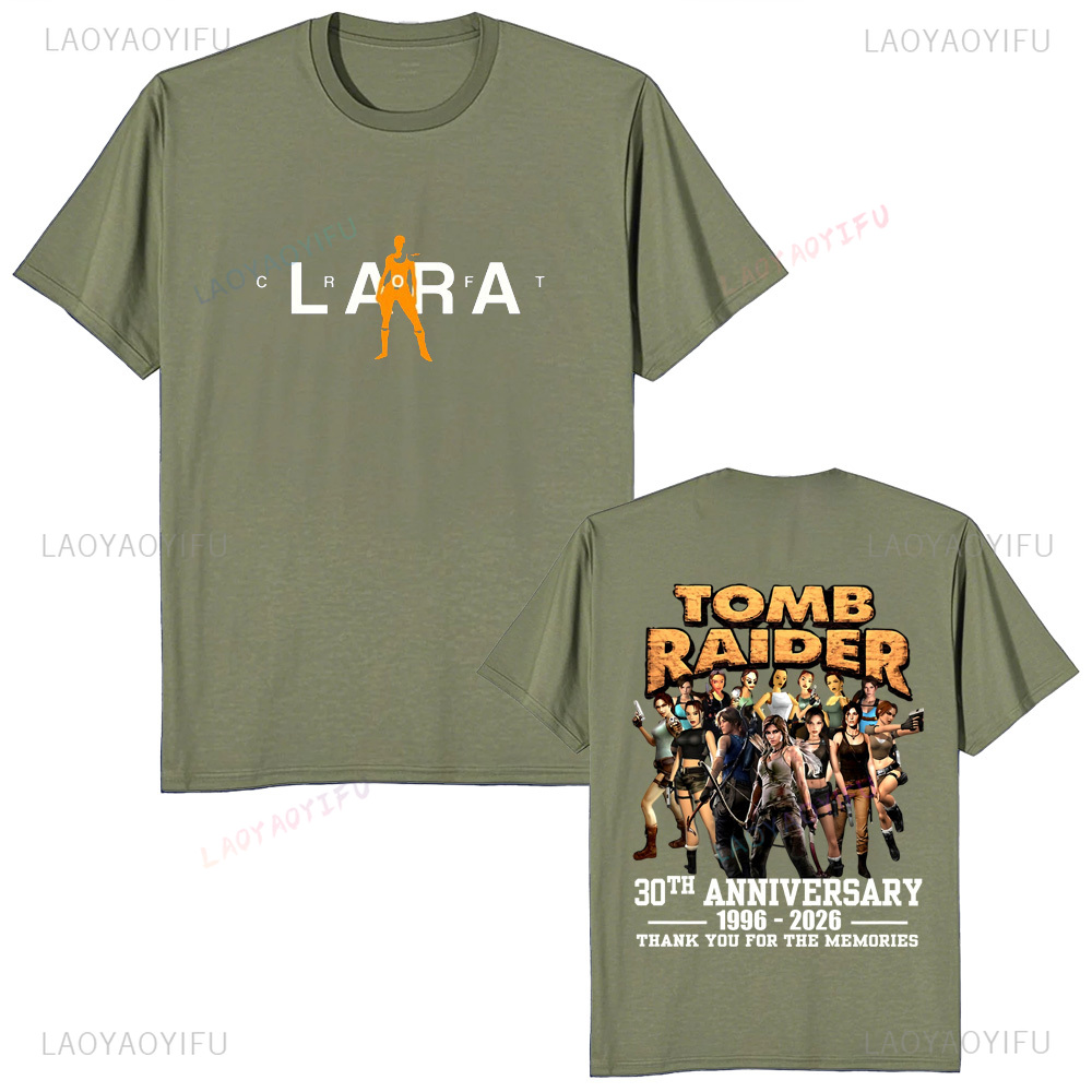 เสื้อยืดวินเทจทอมบ์ไรเดอร์ฉลอง - Retro Gaming T Shirt บทวิจารณ์และราคา