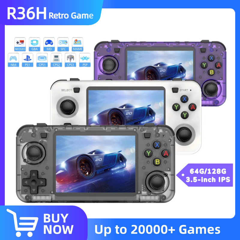 เครื่องเล่นเกมพกพา R36H ระบบ L - Retro Gaming Handheld Console บทวิจารณ์และราคา