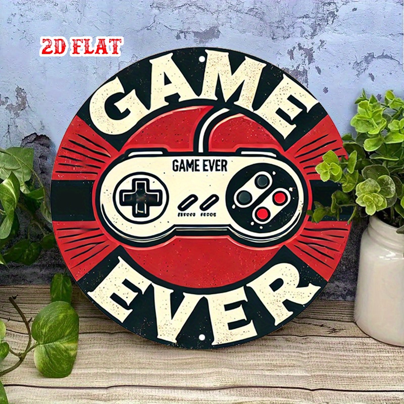 ป้ายโลหะอะลูมิเนียมทรงกลมลายเก - Retro Gaming Us บทวิจารณ์และราคา