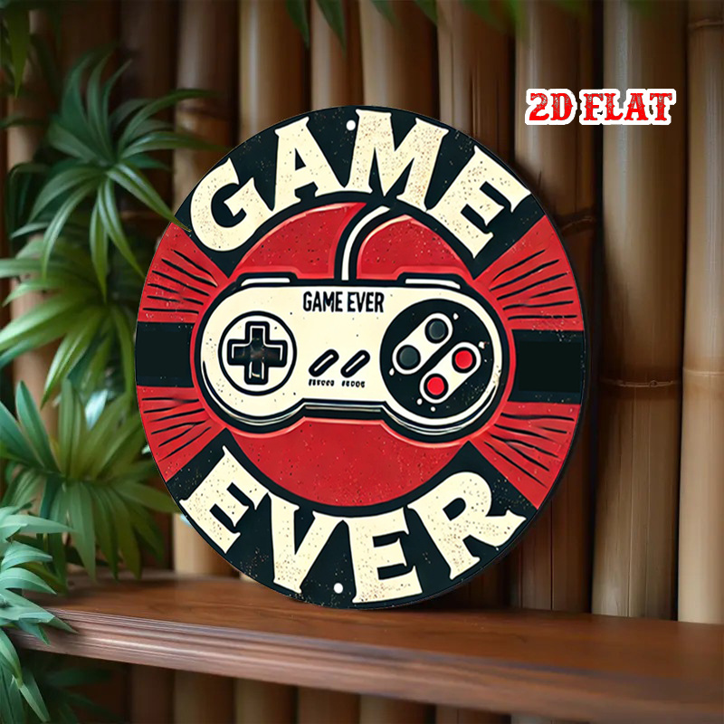 ป้ายโลหะอะลูมิเนียมทรงกลมลายเก - Retro Gaming Us บทวิจารณ์และราคา