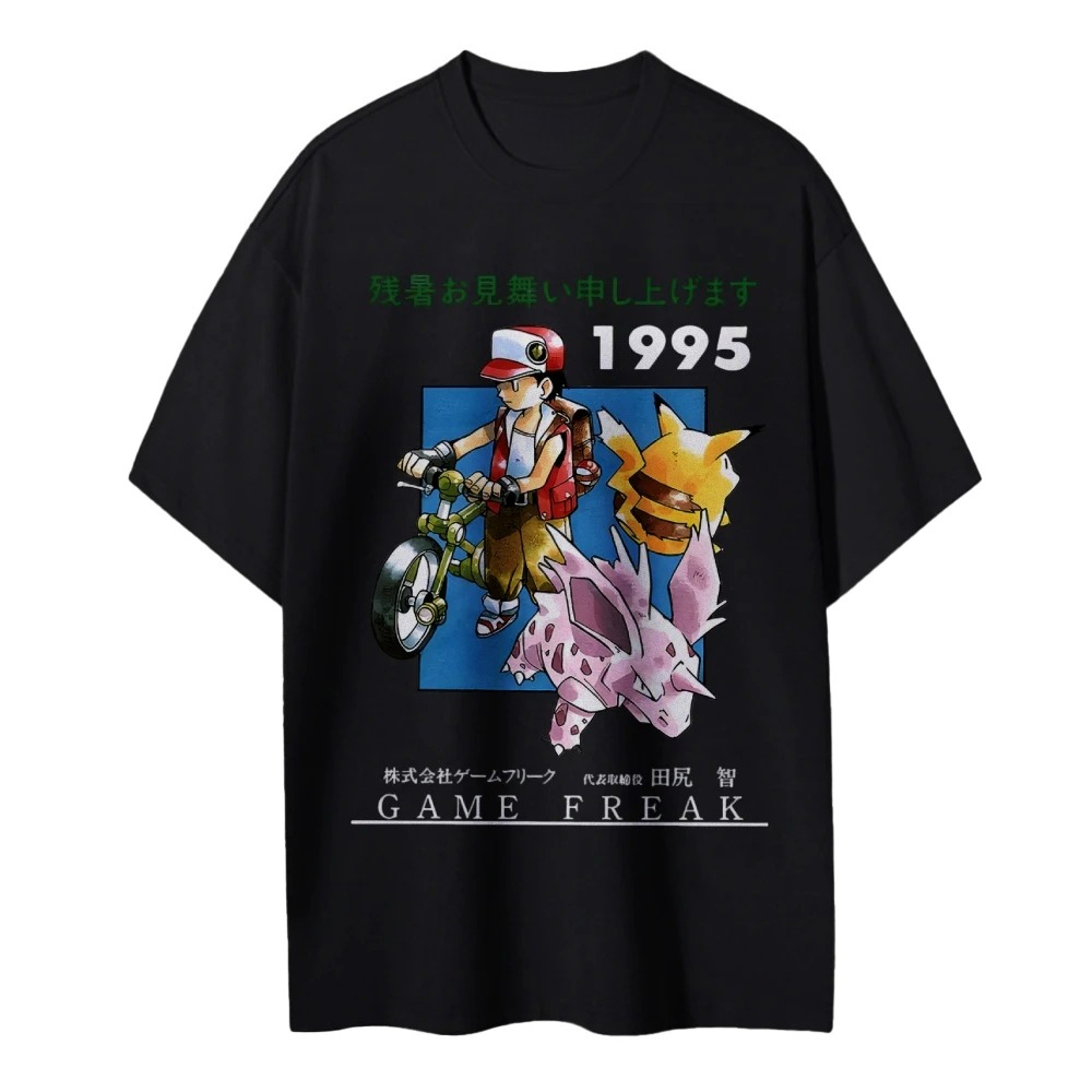 โปเกมอน 1995 วินเทจ ที -เสื้อเ - Retro Gaming Pokemon บทวิจารณ์และราคา