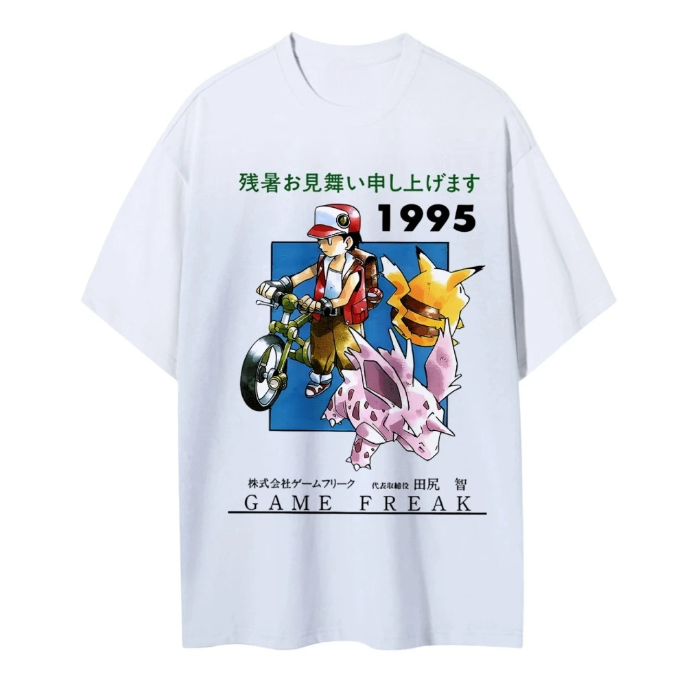 โปเกมอน 1995 วินเทจ ที -เสื้อเ - Retro Gaming Pokemon บทวิจารณ์และราคา