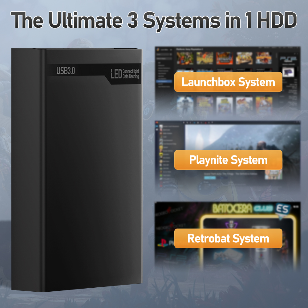500G Retro Gaming HDD คอนโซลวิ - Retro Gaming Ps3 บทวิจารณ์และราคา