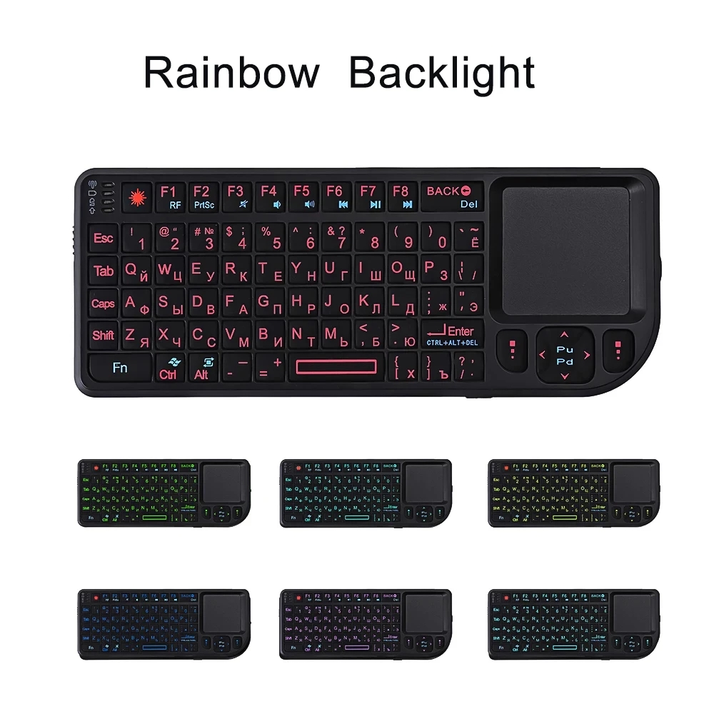 คีย์บอร์ดไร้สายขนาดเล็กแบบมีไฟ - Retro Gaming Tv Box บทวิจารณ์และราคา