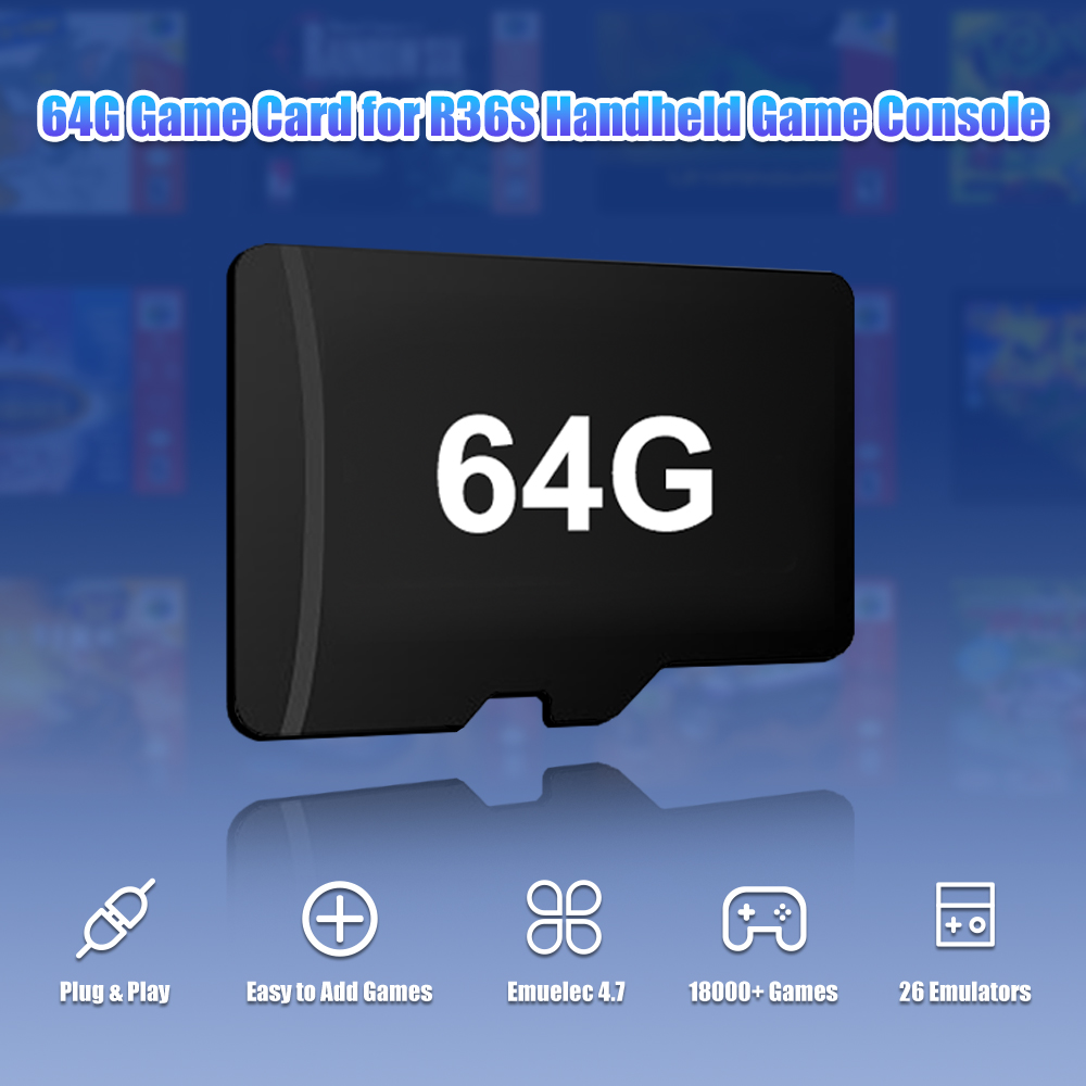 64G เกม TF Card สําหรับ R36S ว - Retro Gaming Handheld Console บทวิจารณ์และราคา