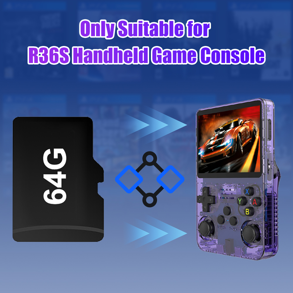 64G เกม TF Card สําหรับ R36S ว - Retro Gaming Handheld Console บทวิจารณ์และราคา