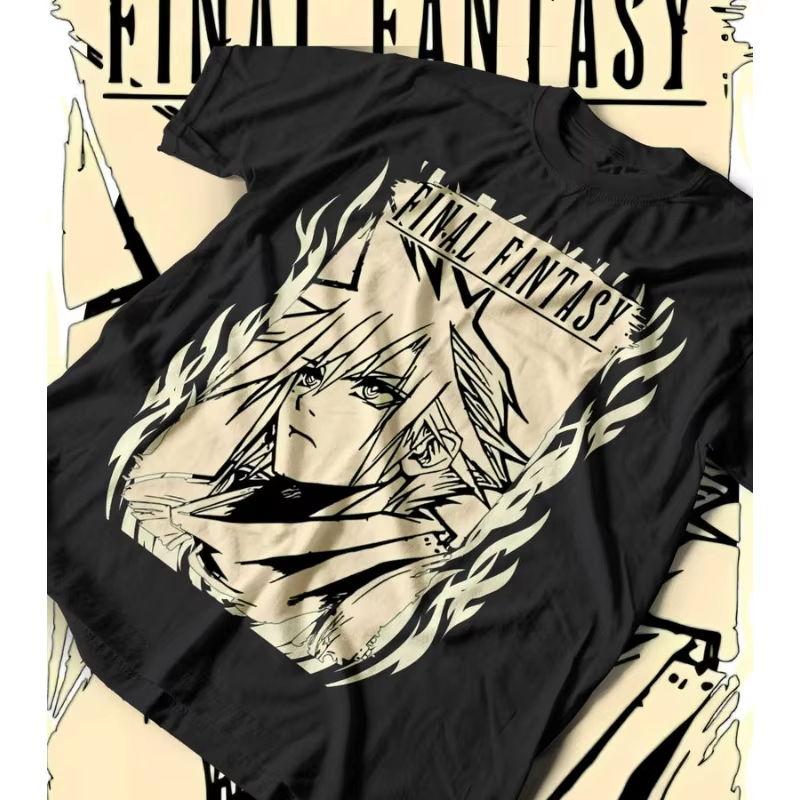 เสื้อยืด Final Fantasy VII Reb - Retro Gaming T Shirt บทวิจารณ์และราคา