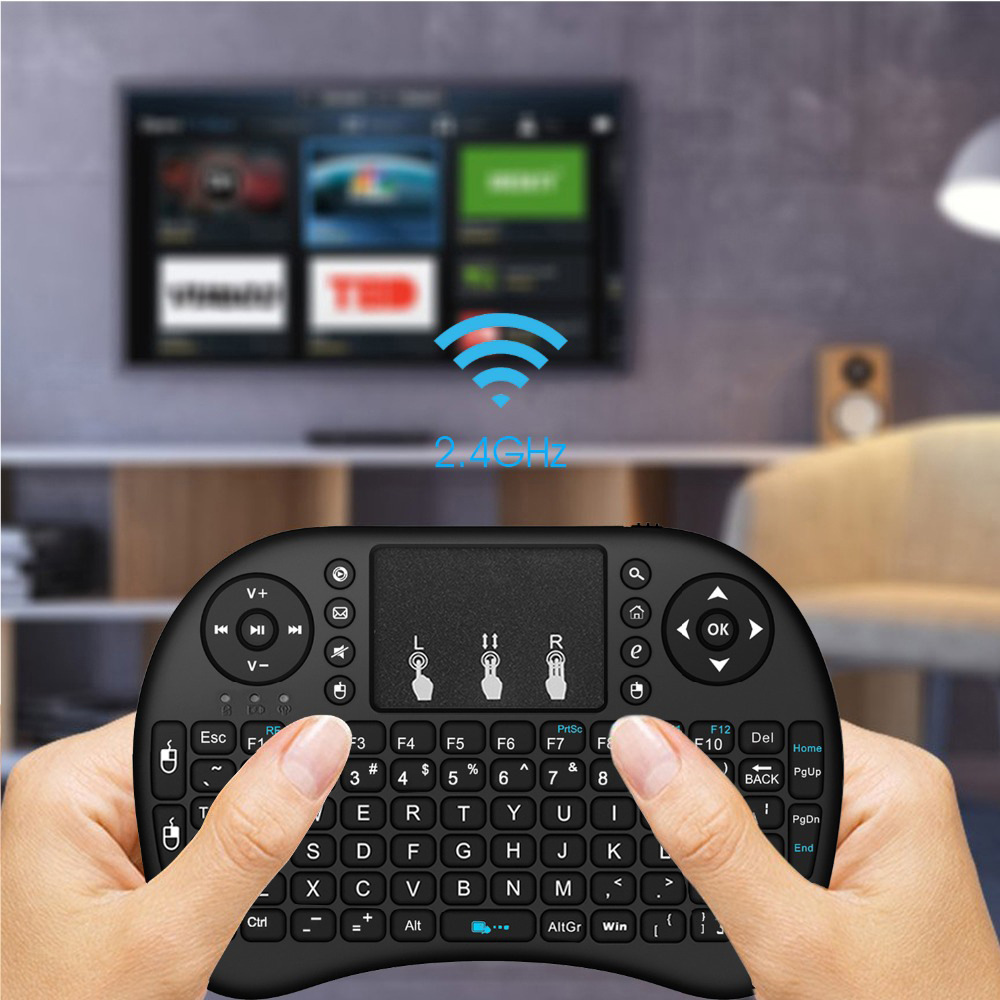คีย์บอร์ดไร้สายขนาดเล็กแบบมีไฟ - Retro Gaming Tv Box บทวิจารณ์และราคา
